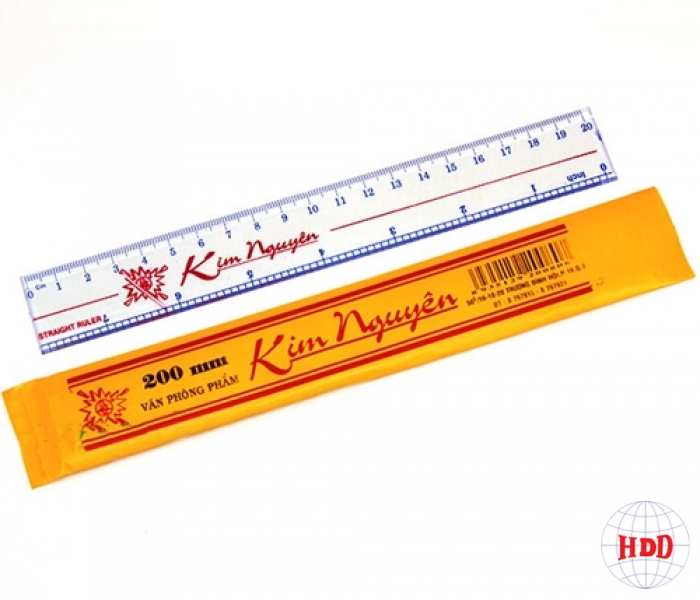 Thước nhựa cứng Kim Nguyên 30CM