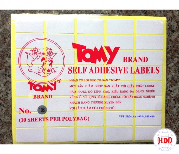 Giấy Decal  A5 Tomy 10tờ/xấp  (đủ số)