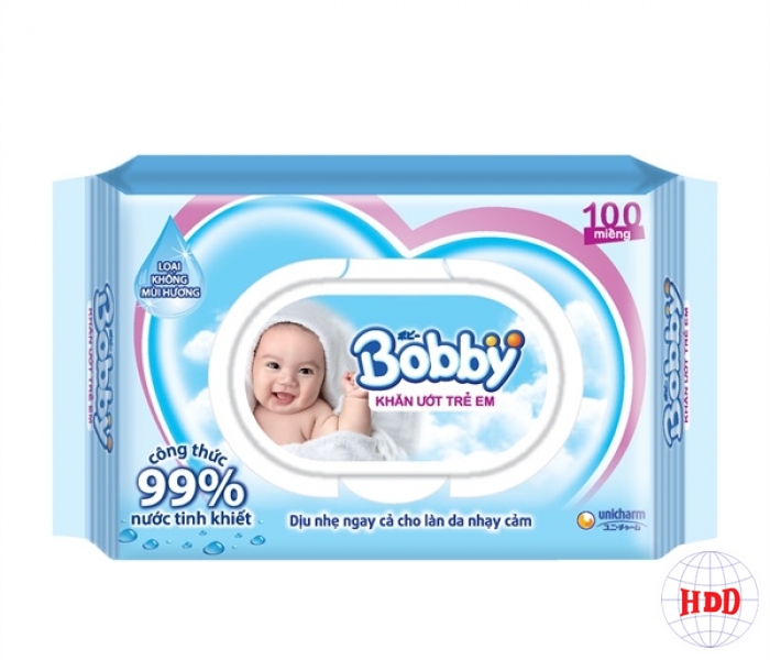 Khăn ướt Bobby 100 tờ