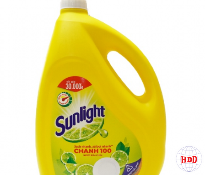 Nước rửa chén Sunlight can 3,6kg - hương chanh
