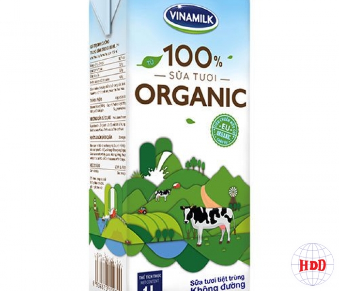 Sữa tươi tiệt trùng Vinamilk không đường 1l