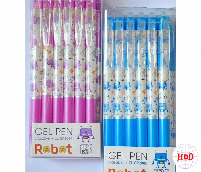 Bút Gel xóa CL-GP208P, xanh - tím