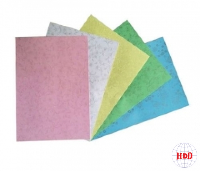 Giấy bìa thơm cứng  A4 có bông hoa  (XD.XL,Vàng, Hồng, Trắng) 