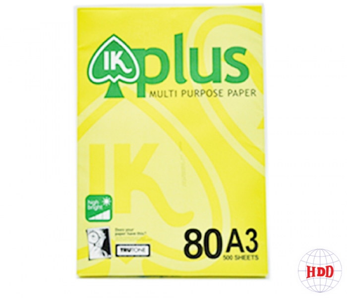 GIẤY A3 IK PLUS 80 GSM