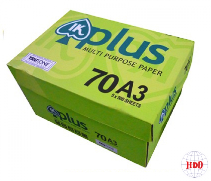 Giấy  A3 IK PLUS 70 GSM ( Indonesia)
