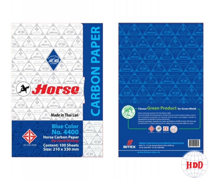 Giấy than Horse 4400 A4 (có tem)