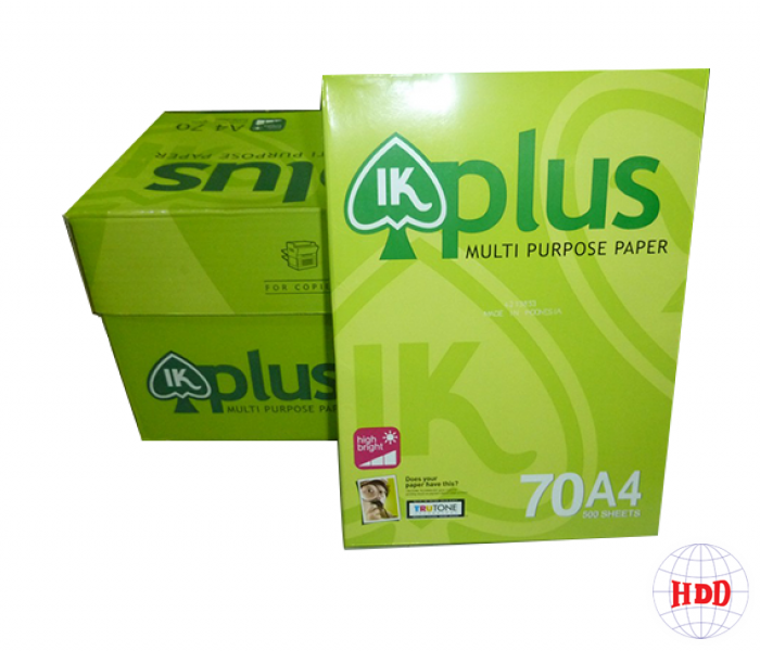 Giấy  A4 IK PLUS 70 GSM  (Indonesia)