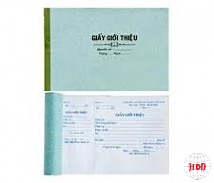 Giấy giới thiệu 1 liên 13x19cm (100 tờ)