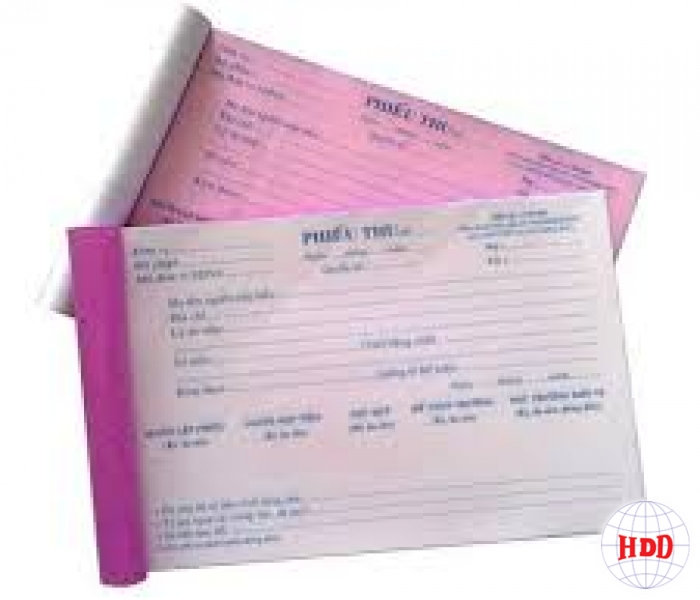 Phiếu thu 2 liên 13x19cm (50 bộ=100 tờ)