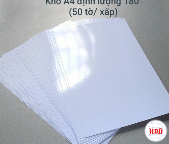 Giấy in ảnh 1M 180 A4  ( hàng nhập)